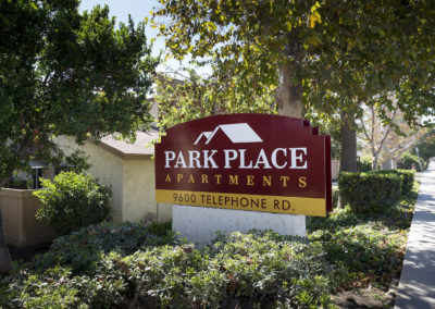 Park Place Apartments Sign